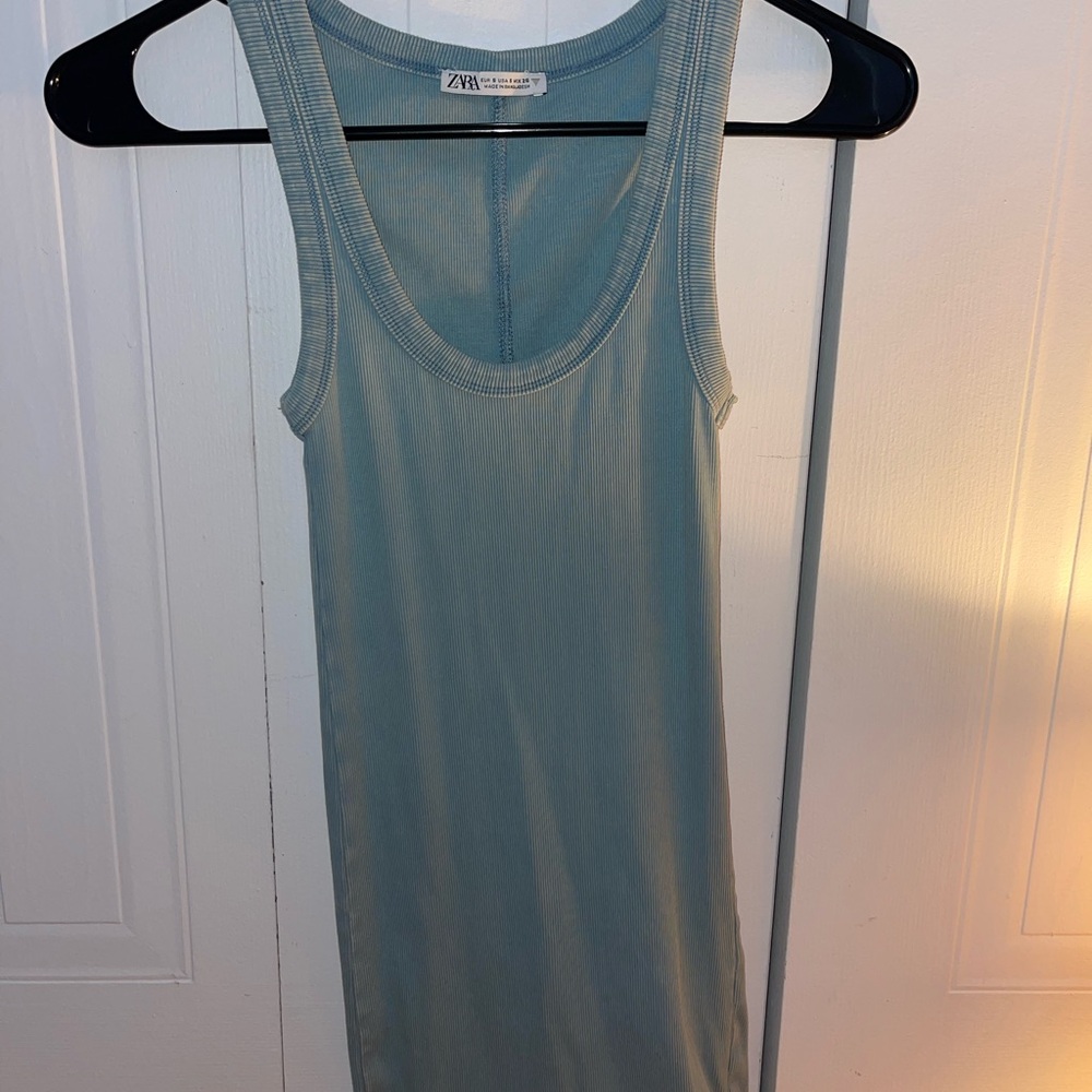 Zara Light Blue Tank Top